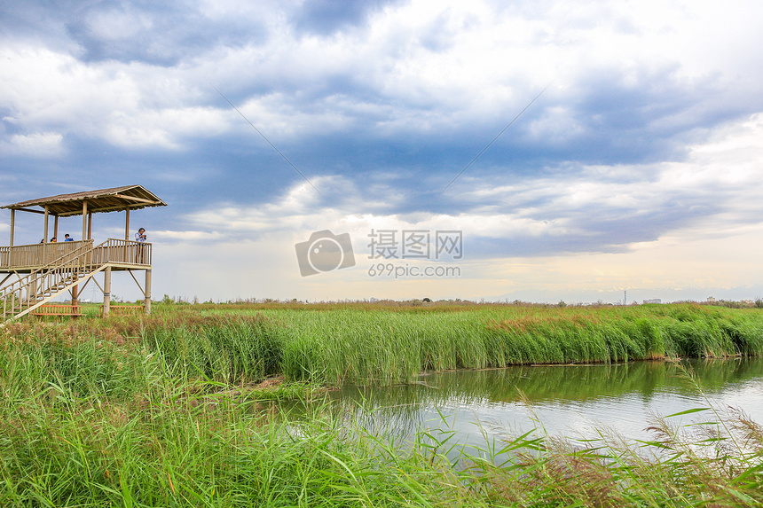 甘肃张掖湿地公园图片