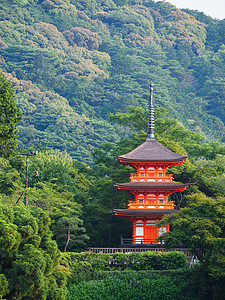 清水寺日式园林高清图片