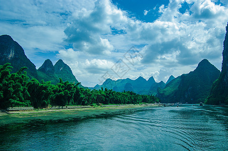 桂林阳朔漓江旅游目的地高清图片素材