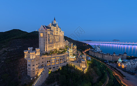 大连城堡酒店城市风光城堡酒店背景