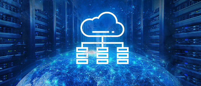 信息传输网络机房空间云计算设计图片
