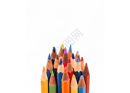 彩色铅笔创意造型摄影背景图片