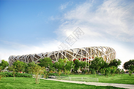 钢结构鸟巢北京鸟巢背景