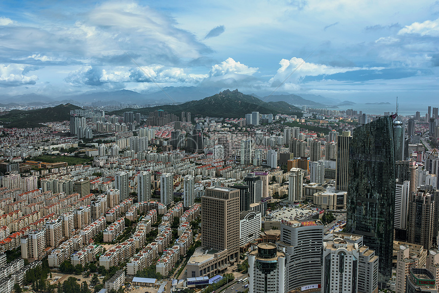 鸟瞰城市图片