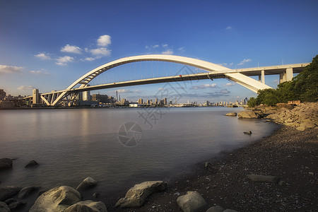 卢浦大桥背景图片