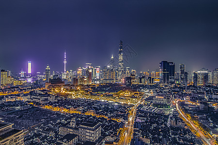 上海街景夜上海背景