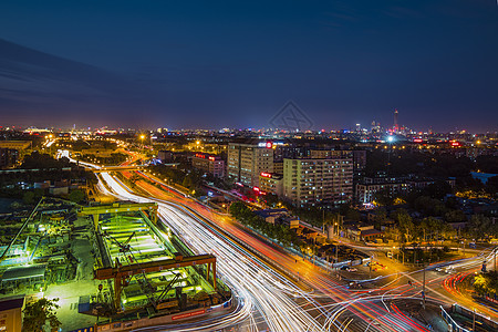 夜景的永定门外图片