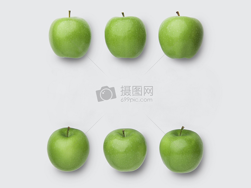 青苹果白色背景素材高清图片下载 正版图片 摄图网