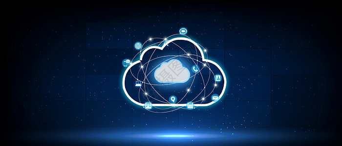 云科技下载网络云科技海报背景设计图片