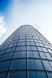 蓝天下的城市高楼大厦高清图片