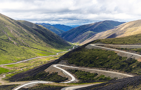 盘山公路背景图片