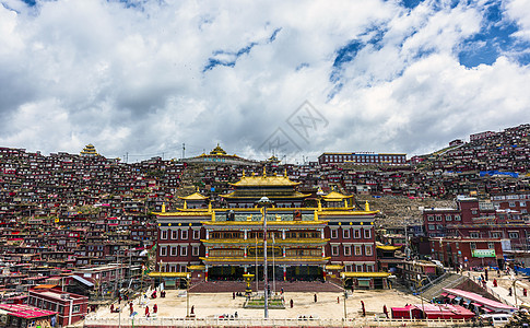 香巴拉时轮坛城色达喇荣五明佛学院背景