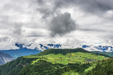 云南 特产云南香格里拉自然美景背景