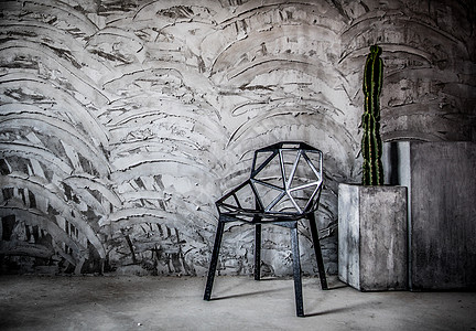 木纹材质墙角的椅子背景