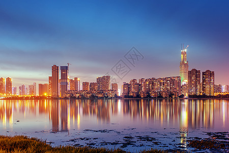 武汉沙湖沙湖夜景高清图片