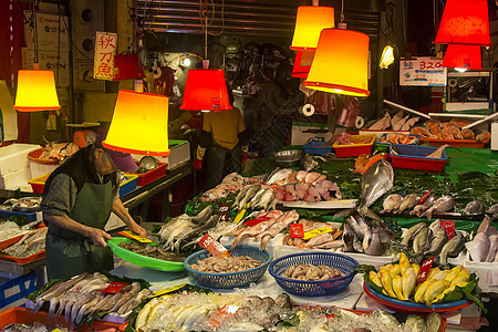 台湾淡水海鲜市场图片