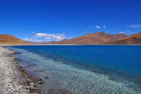 西藏风光 羊湖背景图片