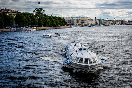 俄罗斯首都俄罗斯圣彼得堡游船背景