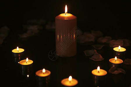 祈福祈祷的蜡烛图片