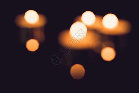 汶川虚化的蜡烛光斑背景