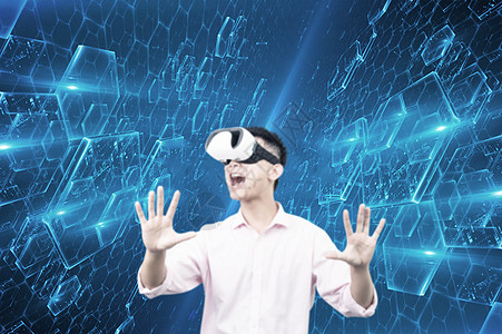 VR特效VR的虚拟世界设计图片