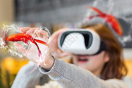 VR特效VR的虚拟世界设计图片