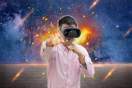 VR的虚拟世界背景图片