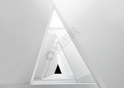 几何三角极简风格建筑设计背景