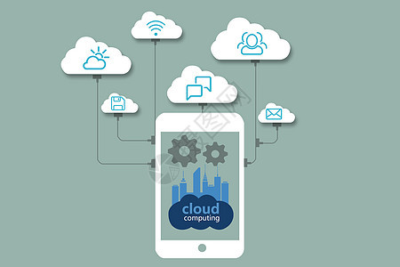 手机科技与云端图片