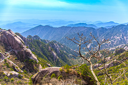 黄山山脉美景图片