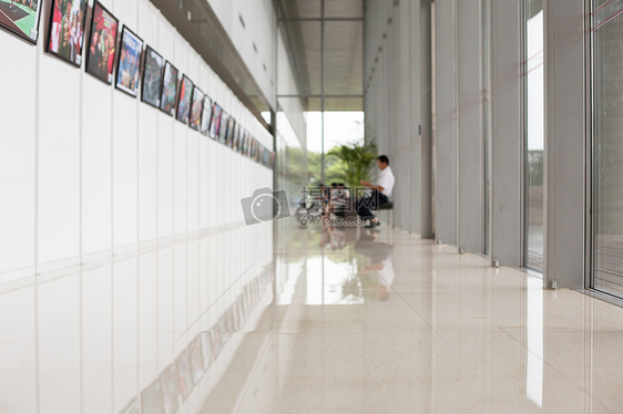 图书馆展区虚化空景图片