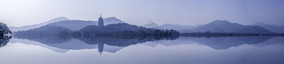 西湖雷峰塔图片