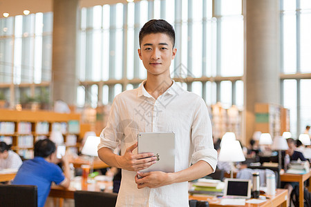 大家一起玩同学图书馆拿着书欢迎大家学习背景