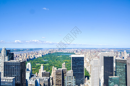 城市中央公园纽约中央公园俯瞰背景