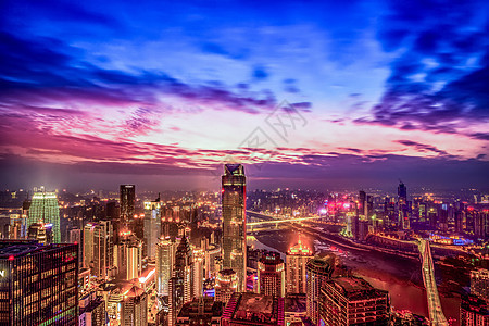 重庆夜景城市背景高清图片素材