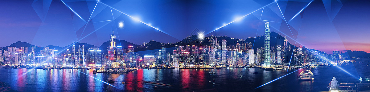 城市科技背景banner图片