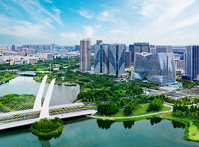 乘风破浪图郑州城市俯视图背景