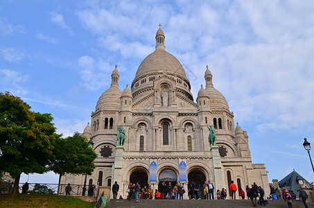 法国巴黎圣心圣殿背景图片