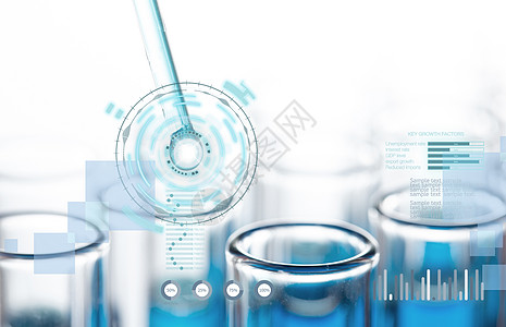 生化实验研究科技背景图片