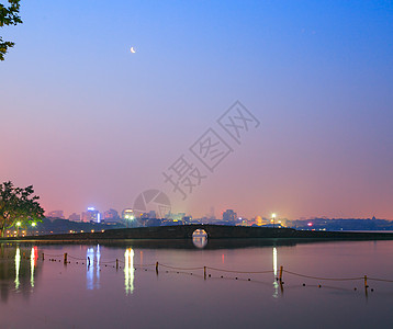 杭州西湖夜景图片