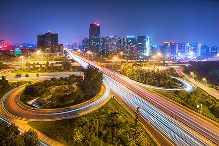 北京城市三元桥风光图片