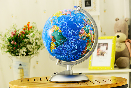 世界地图地球地球仪背景