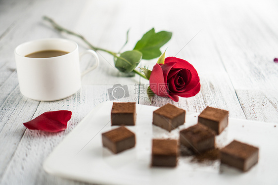 玫瑰咖啡巧克力图片