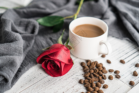 玫瑰浪漫咖啡豆图片