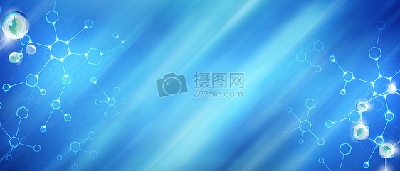 蓝色医疗banner背景图片