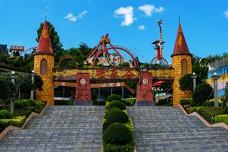 游乐场欢乐谷迪士尼城堡高清图片