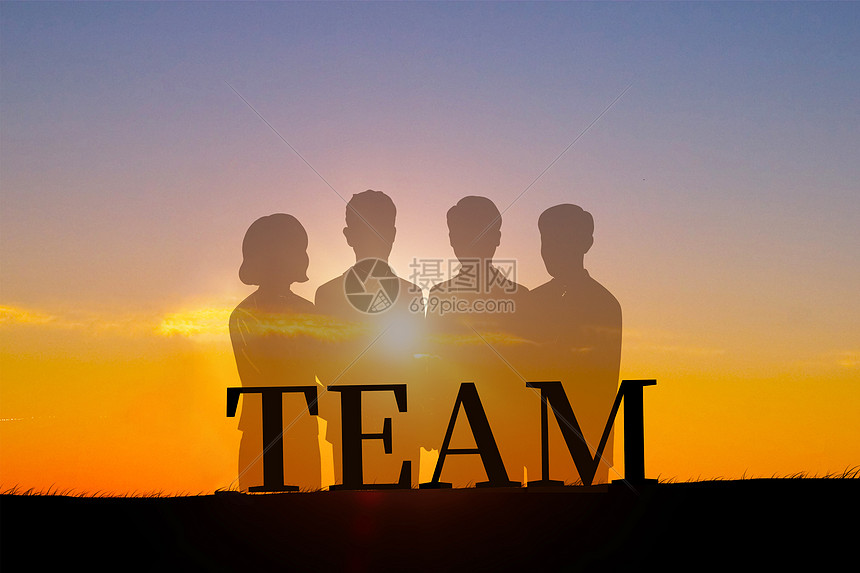 团队合作创意背景图