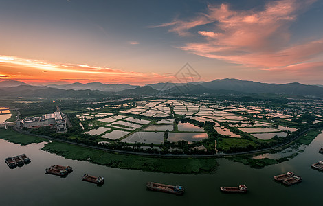 田园城市建筑风光图片