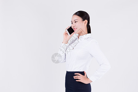 网络销售使用手机的办公室职业女性背景