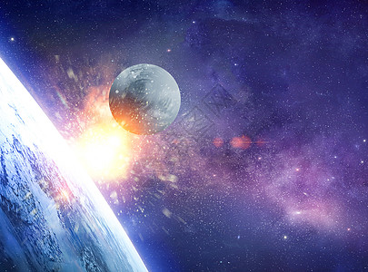彗星撞地球图片